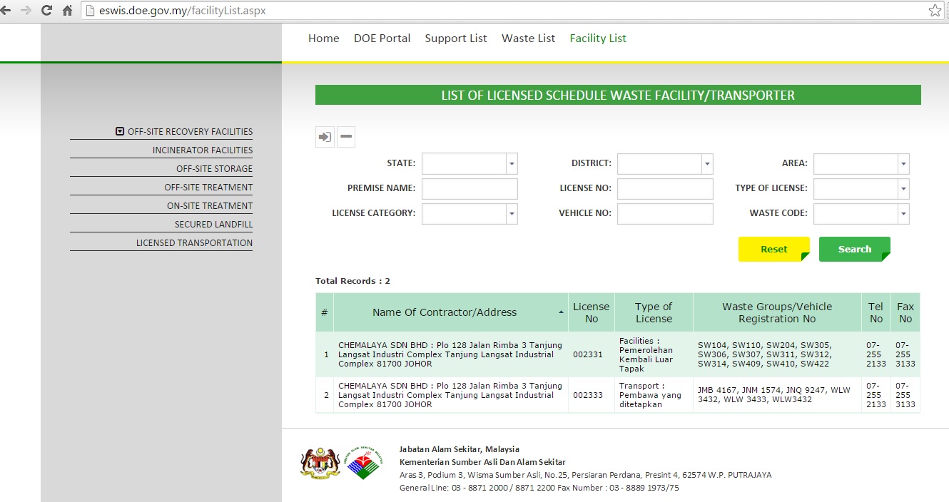 Metal Recovery & Recycling Pasir Gudang Johor Malaysia | CHEMALAYA SDN